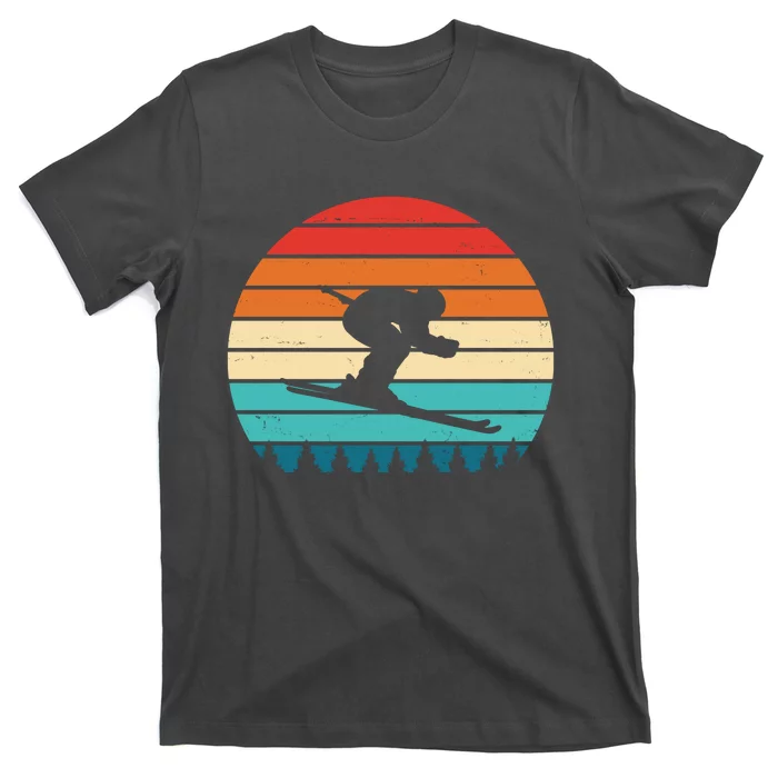 Retro Ski Sunset Vintage Sport T-Shirt