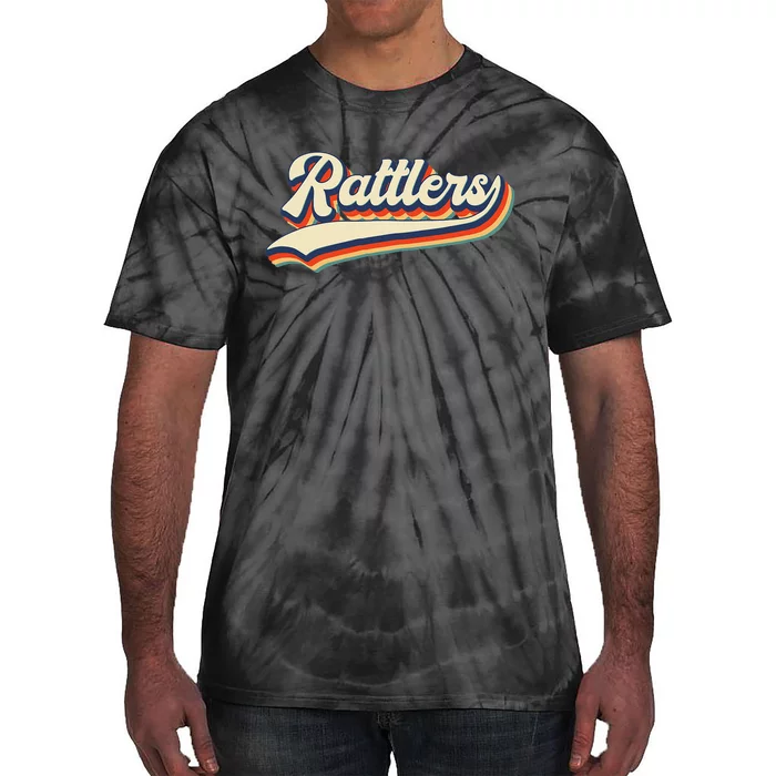 Rattlers School Sports Name Vintage Retro Gift Tie-Dye T-Shirt