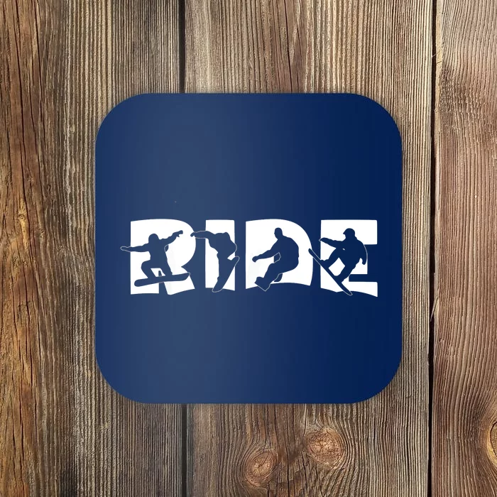 RIDE Snowboard Snowboarding Gift, Snowboarding Coaster