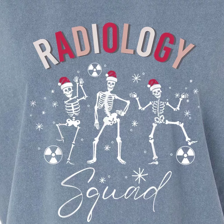 Radiology Squad Skeleton Christmas Radiologist Xray Tech Gift Garment-Dyed Women's Muscle Tee