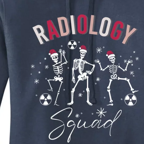 Radiology Squad Skeleton Christmas Radiologist Xray Tech Gift Women's Pullover Hoodie