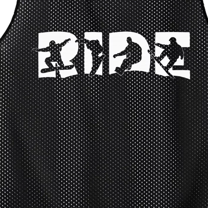 Ride Snowboard Snowboarding Gift Snowboarding Mesh Reversible Basketball Jersey Tank