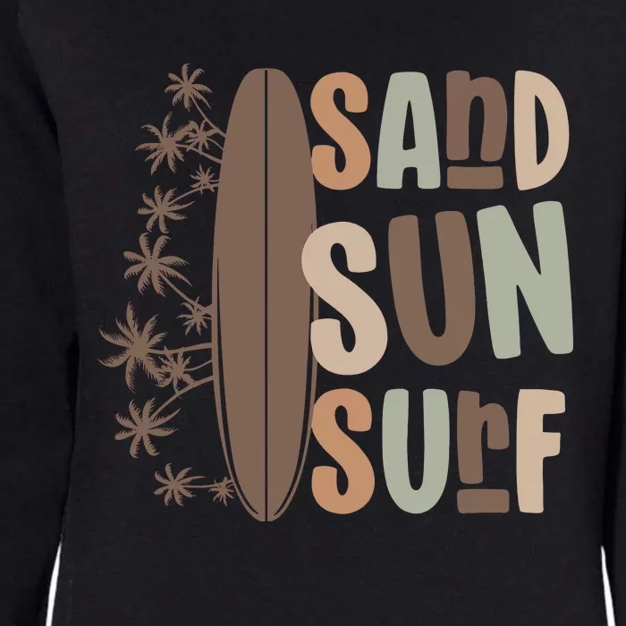 Retro Sand Sun Surf Boho Summer Womens California Wash Sweatshirt