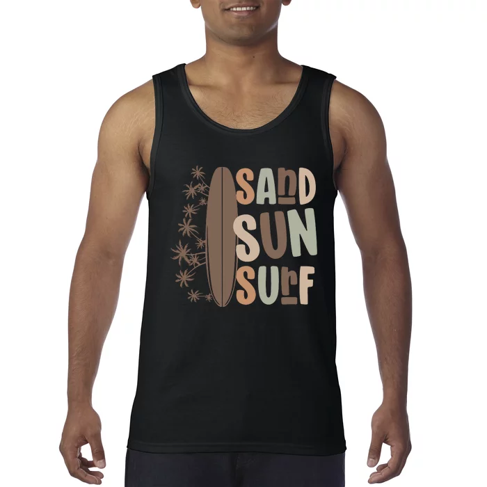 Retro Sand Sun Surf Boho Summer Tank Top