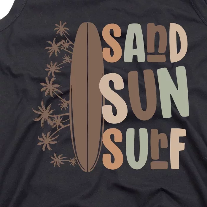 Retro Sand Sun Surf Boho Summer Tank Top