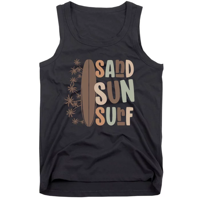 Retro Sand Sun Surf Boho Summer Tank Top