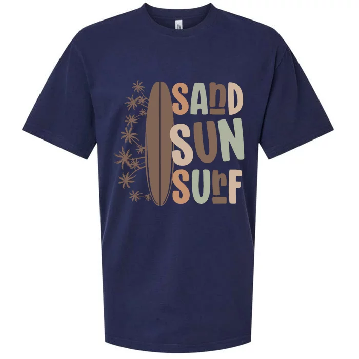 Retro Sand Sun Surf Boho Summer Sueded Cloud Jersey T-Shirt