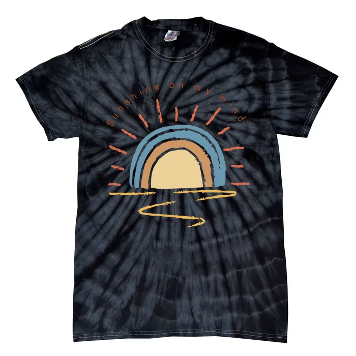 Retro Sun Shine On My Mind Beach Tie-Dye T-Shirt