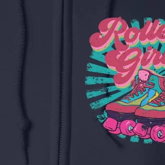 Roller Skate Skating 70s Retro Gift Full Zip Hoodie