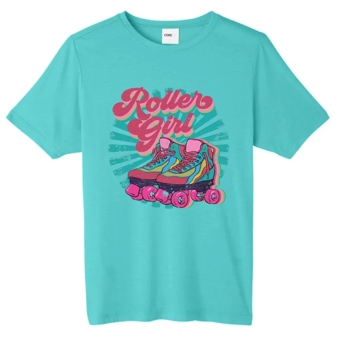 Roller Skate Skating 70s Retro Gift ChromaSoft Performance T-Shirt