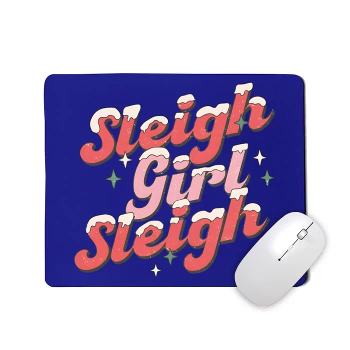 Retro Sleigh Sleigh Xmas Holiday Christmas Gift Mousepad