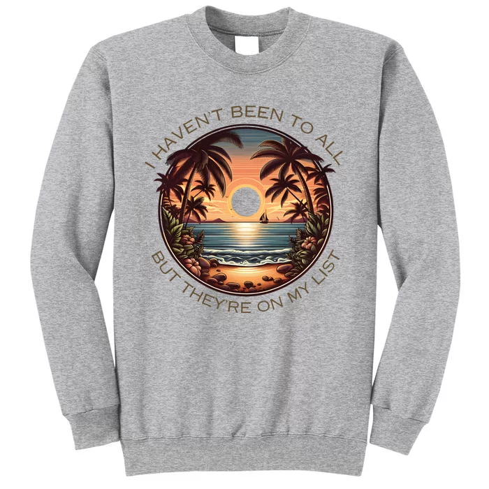 Retro Sunsets Summer Beach Tall Sweatshirt