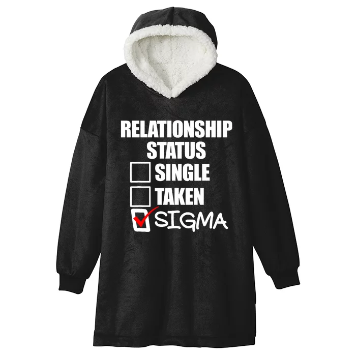 Relationship Status Sigma Hooded Wearable Blanket