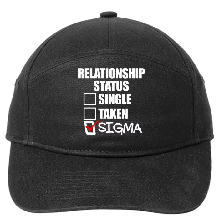 Relationship Status Sigma 7-Panel Snapback Hat