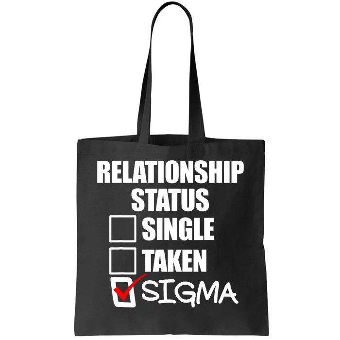 Relationship Status Sigma Tote Bag