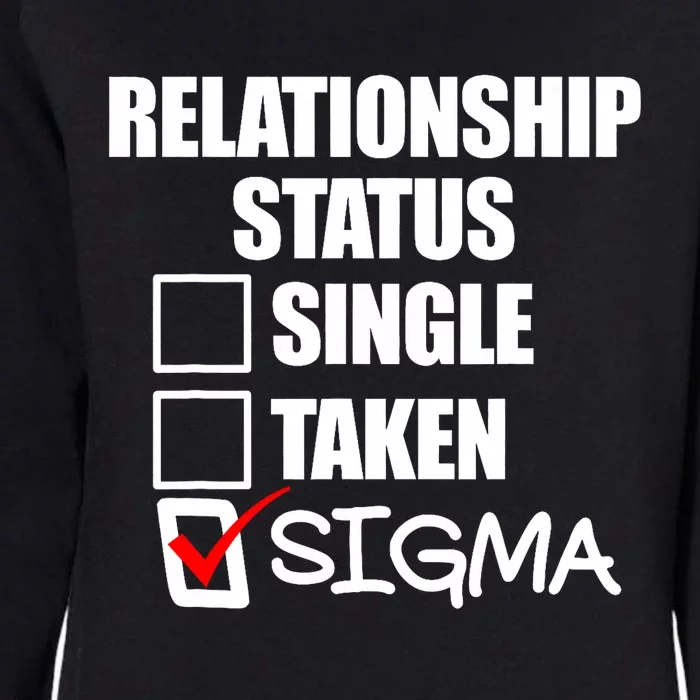 Relationship Status Sigma Womens California Wash Sweatshirt