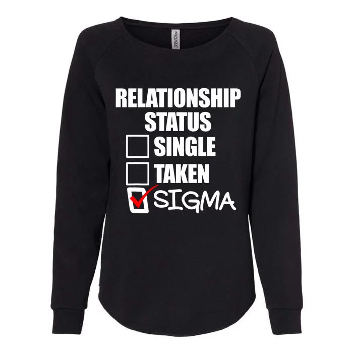 Relationship Status Sigma Womens California Wash Sweatshirt