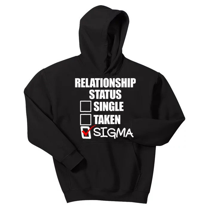 Relationship Status Sigma Kids Hoodie