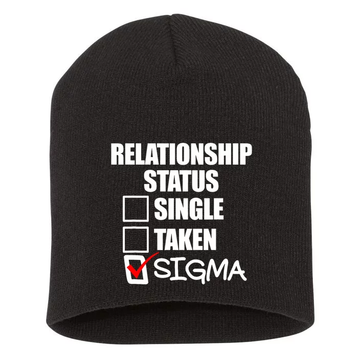 Relationship Status Sigma Short Acrylic Beanie