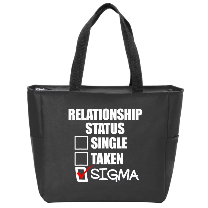 Relationship Status Sigma Zip Tote Bag