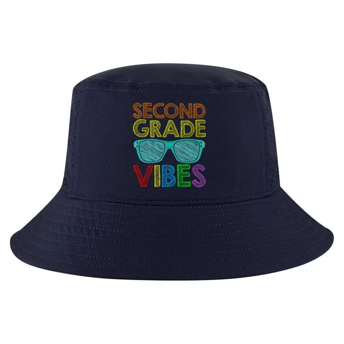 Retro Sunglasses Second Grade Vibes 1St Day Of School Cool Gift Cool Comfort Performance Bucket Hat