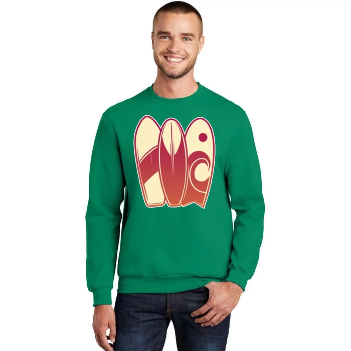 Retro Surfboard Surfing Sweatshirt