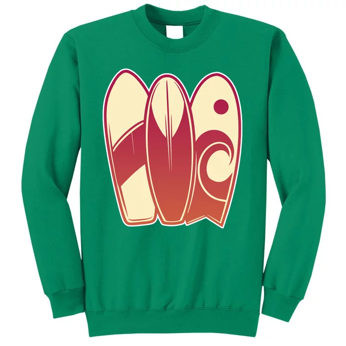 Retro Surfboard Surfing Sweatshirt