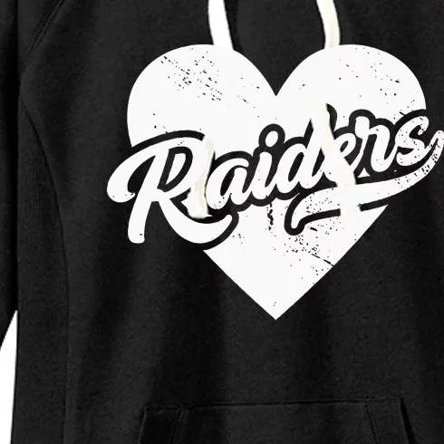 Raiders School Spirit Go Raiders Love Women's Fleece Hoodie