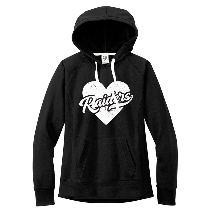 Raiders School Spirit Go Raiders Love Women's Fleece Hoodie