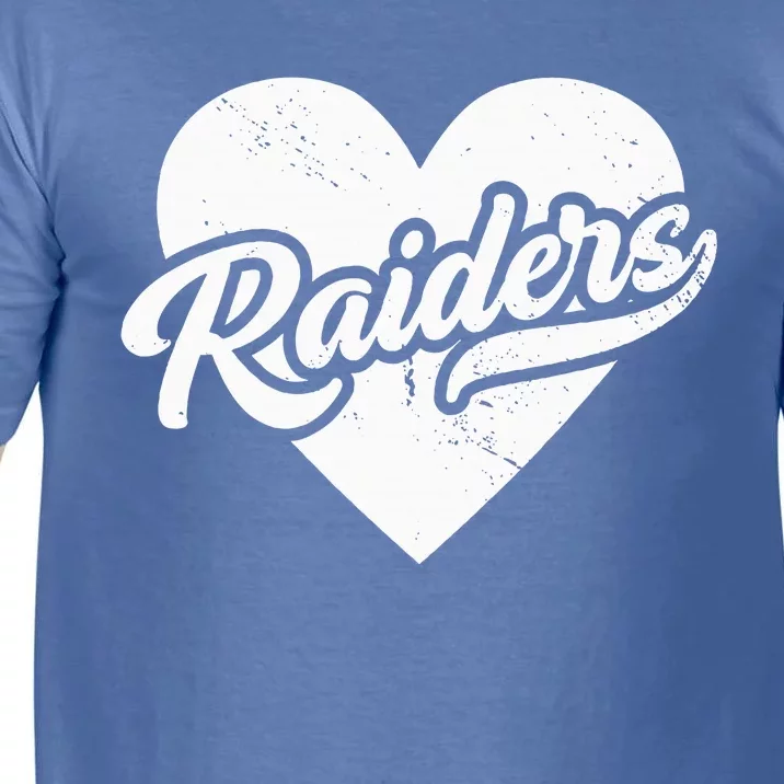 Raiders School Spirit Go Raiders Love Comfort Colors T-Shirt