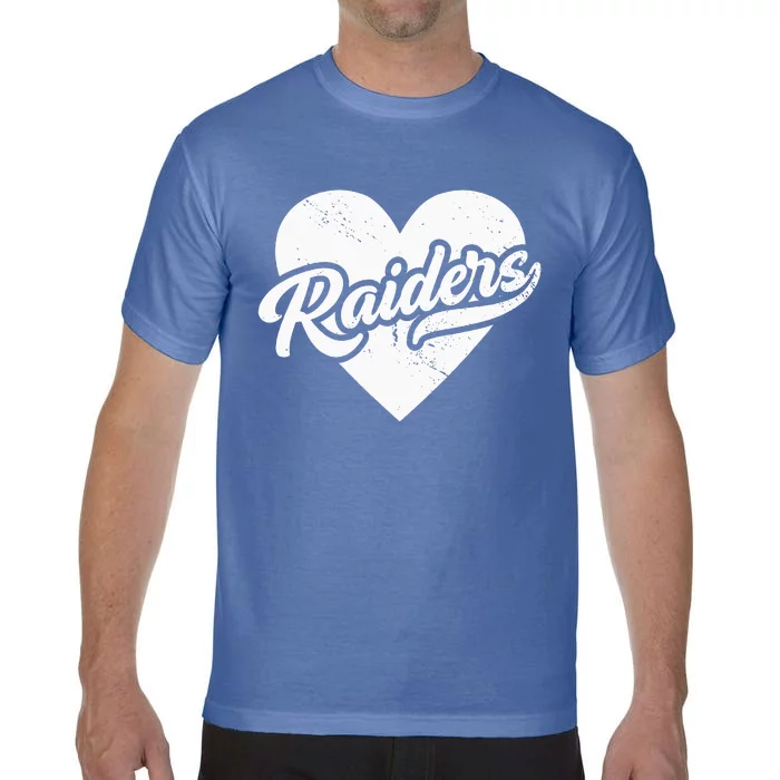 Raiders School Spirit Go Raiders Love Comfort Colors T-Shirt