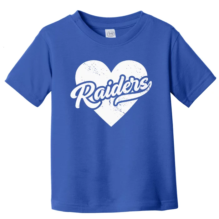 Raiders School Spirit Go Raiders Love Toddler T-Shirt