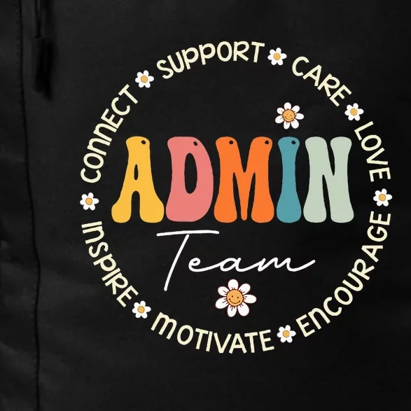 Retro School Secretary Admin Appreciation Week Admin Team Daily Commute Backpack