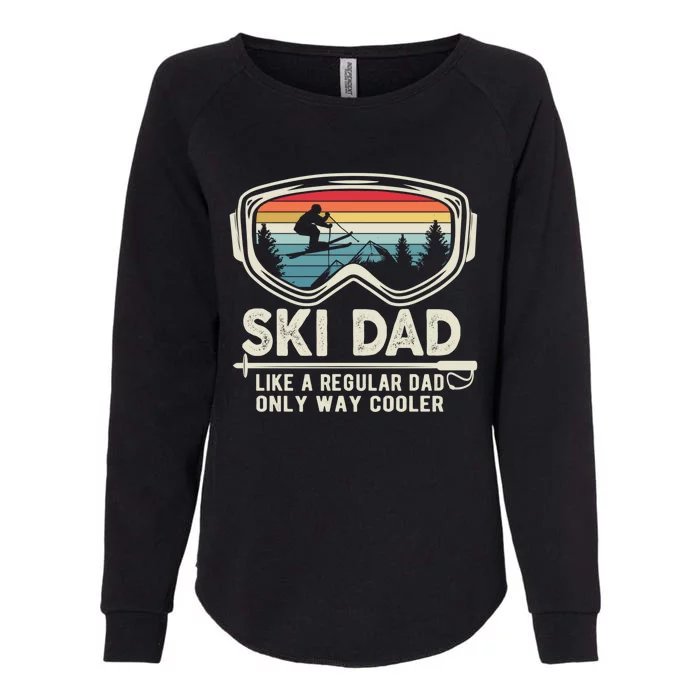 Retro Sunset Ski Mom Winter Skiing Skier Father Vintage Ski Gift Womens California Wash Sweatshirt