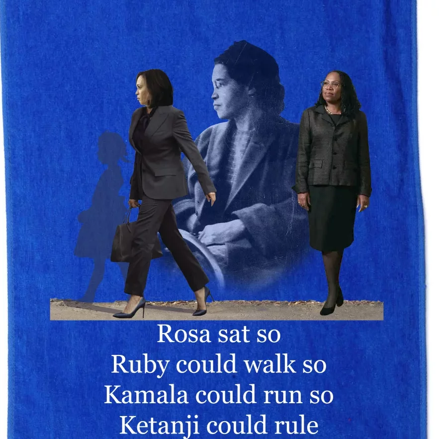 Rosa Sat So Ruby Could Walk So Kamala Could Run So Ketanji Could Rule Platinum Collection Golf Towel