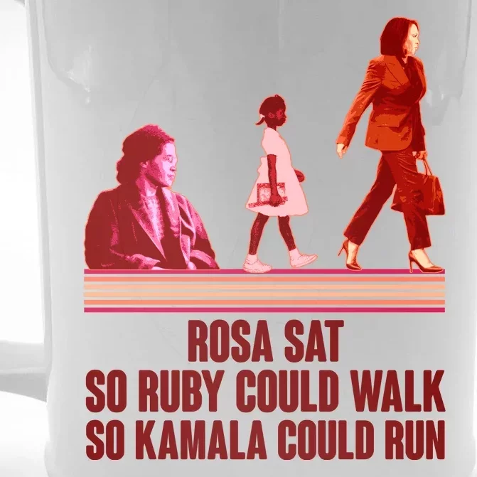 Rosa Sat So Ruby Could Walk So Kamala Could Run Kamala Harris 2024 Front & Back Beer Stein