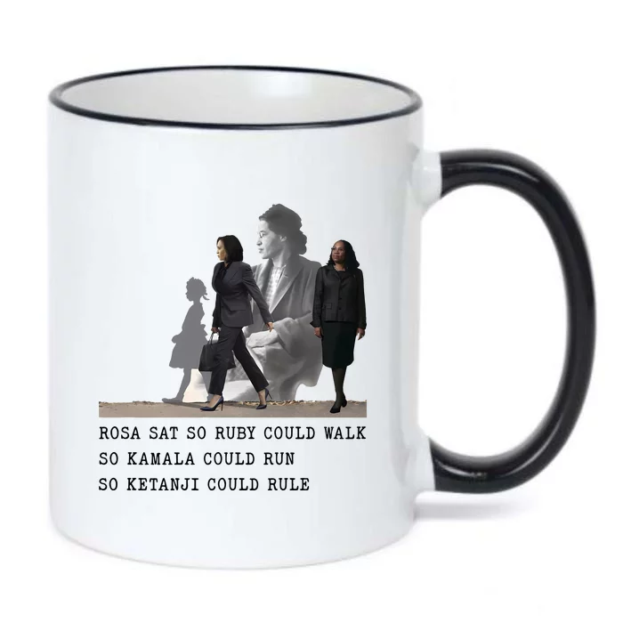 Rosa Sat So Ruby Could Walk So Kamala Could Run So Ketanjt Could Rule Black Color Changing Mug