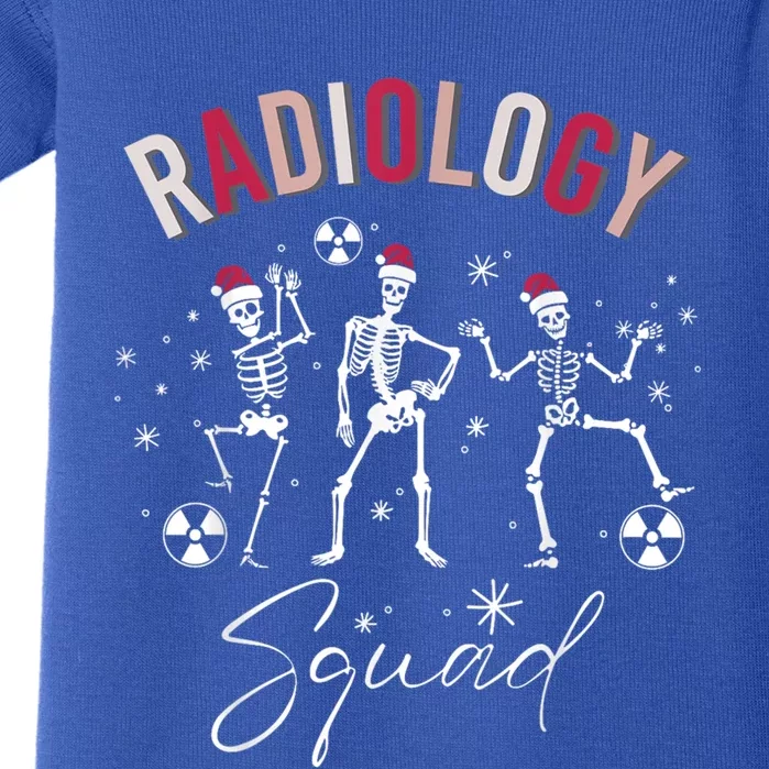 Radiology Squad Skeleton Christmas Radiologist Xray Tech Cute Gift Baby Bodysuit