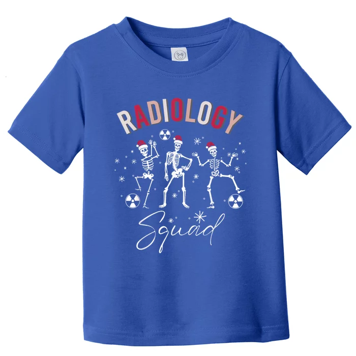 Radiology Squad Skeleton Christmas Radiologist Xray Tech Cute Gift Toddler T-Shirt