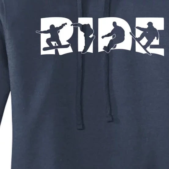 Ride Snowboard Snowboarder Gift Christmas Snowboarding Gift Women's Pullover Hoodie