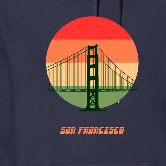 Retro Sun San Francisco Premium Hoodie