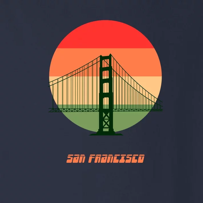 Retro Sun San Francisco Toddler Long Sleeve Shirt