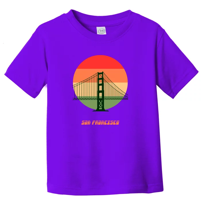 Retro Sun San Francisco Toddler T-Shirt