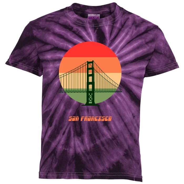 Retro Sun San Francisco Kids Tie-Dye T-Shirt