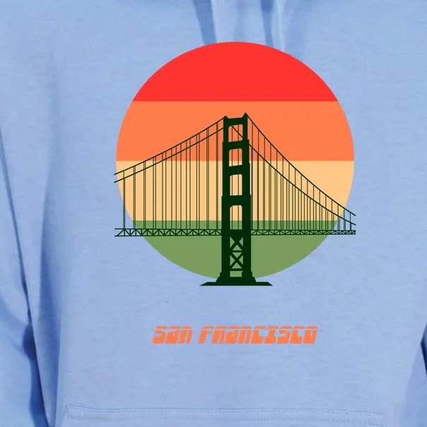 Retro Sun San Francisco Unisex Surf Hoodie