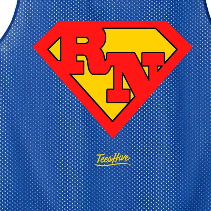 Rn Superhero Super Rn Super Nurse Great Gift Mesh Reversible Basketball Jersey Tank