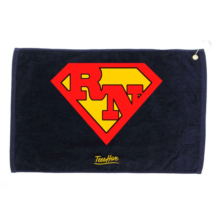 Rn Superhero Super Rn Super Nurse Great Gift Grommeted Golf Towel