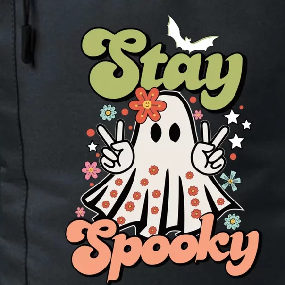 Retro Stay Spooky Ghost Print Gift Daily Commute Backpack