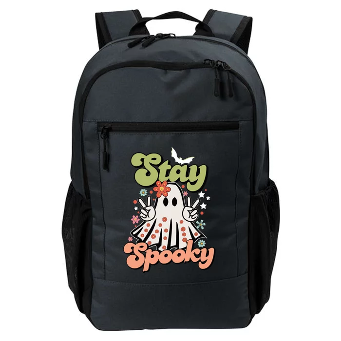 Retro Stay Spooky Ghost Print Gift Daily Commute Backpack