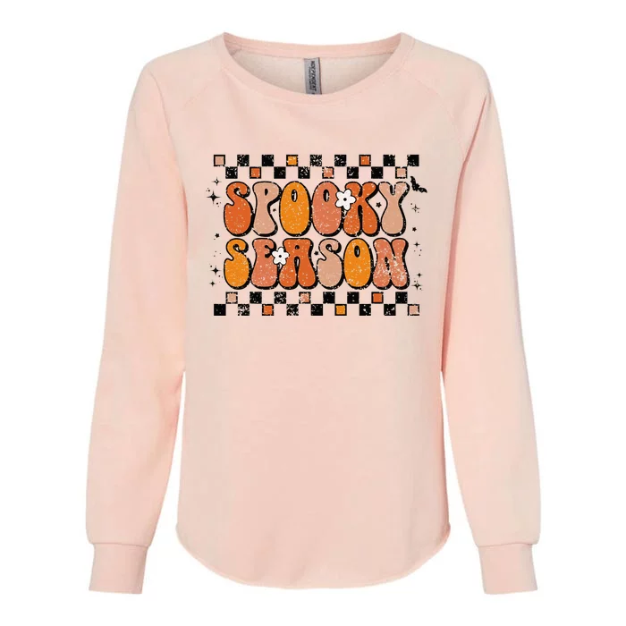 Retro Spooky Season Halloween Preppy Witch Womens California Wash Sweatshirt